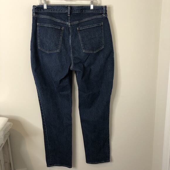 Old Navy Women's High-Rise Slouchy Straight Button-Fly Jeans Size 14 Tall - Picture 6 of 8